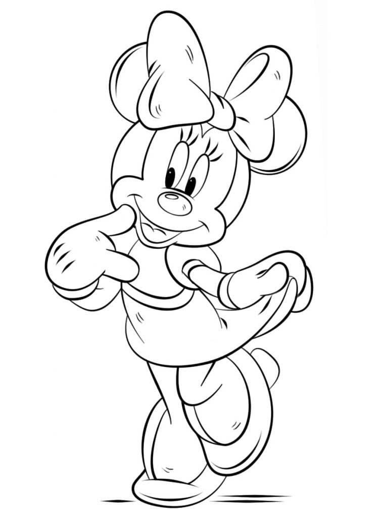 Minnie coloriage