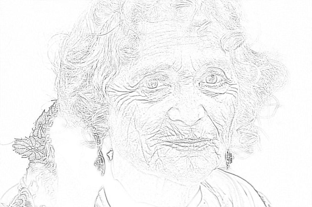 mormor målarbilder porträttet