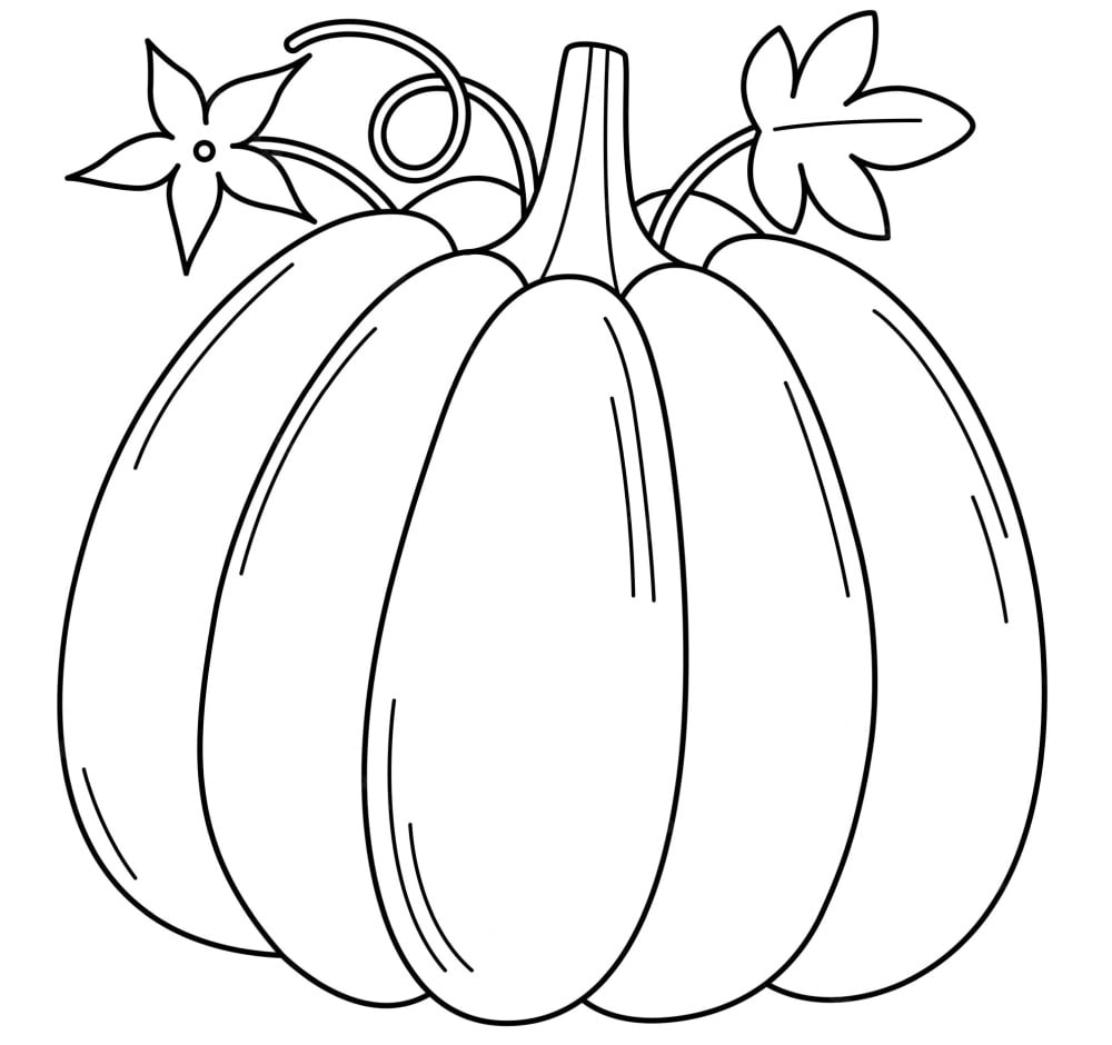 Calabaza para colorear