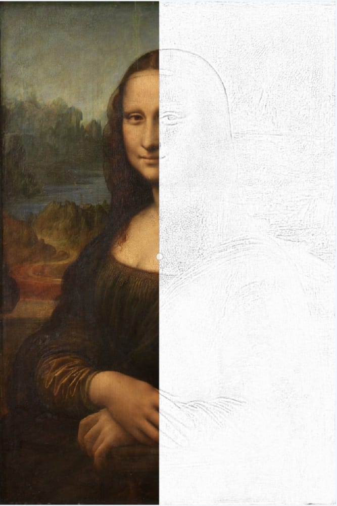 Hình ảnh Mona Lisa để tô màu