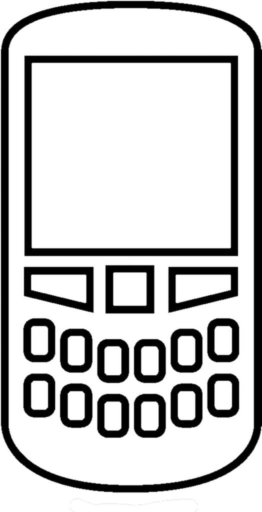 Rysunek telefonu Motorola kolorowanki