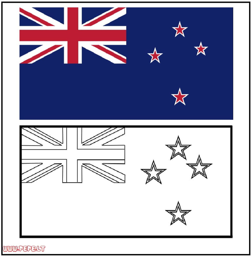 Bendera ya New Zealand, New Zealand