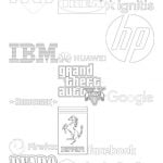 Logotipos para colorear