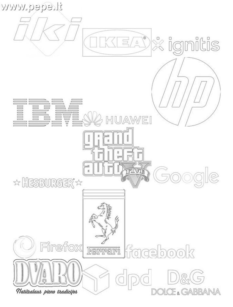 Colorier les logos