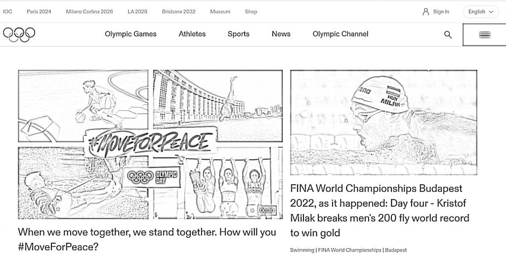 Jogos Olímpicos www para colorir
