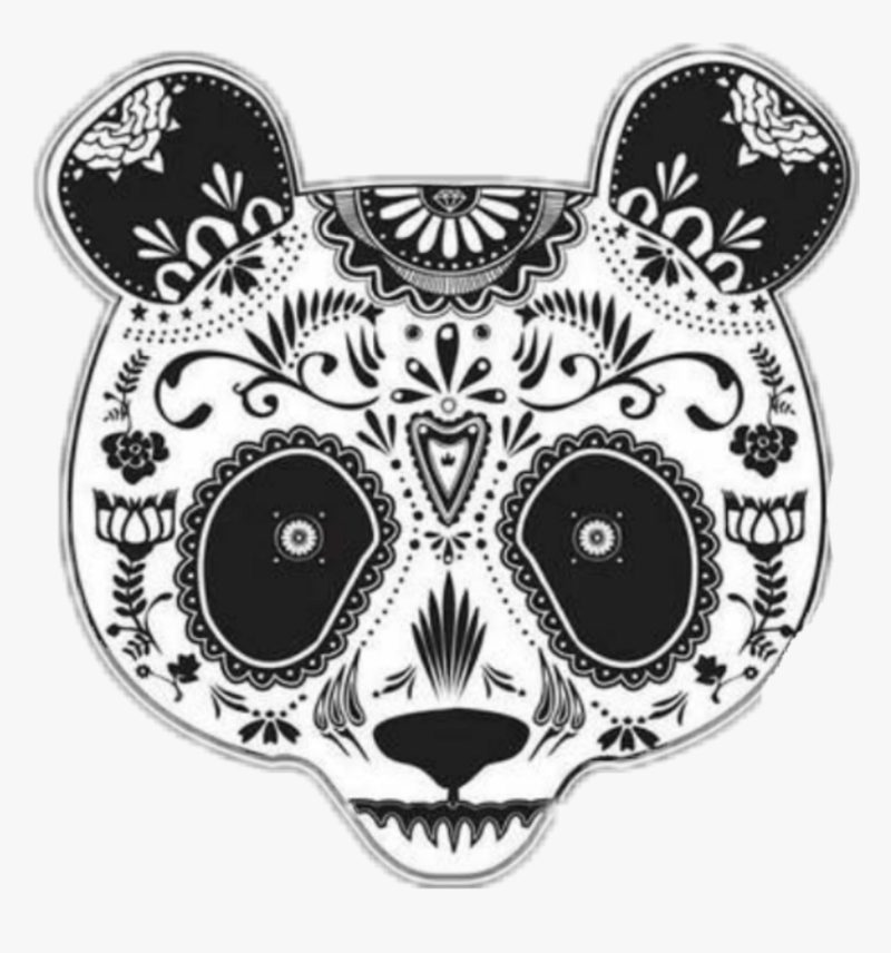 panda mandala spalvinimui