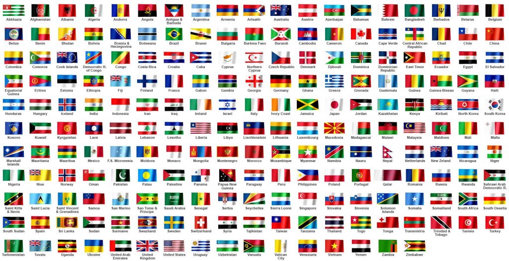 Pasaulio šalių vėliavos