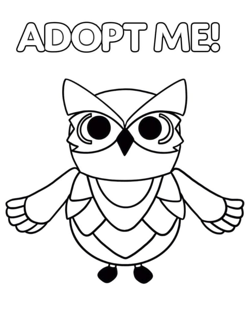 adopt me mchoro wa bundi