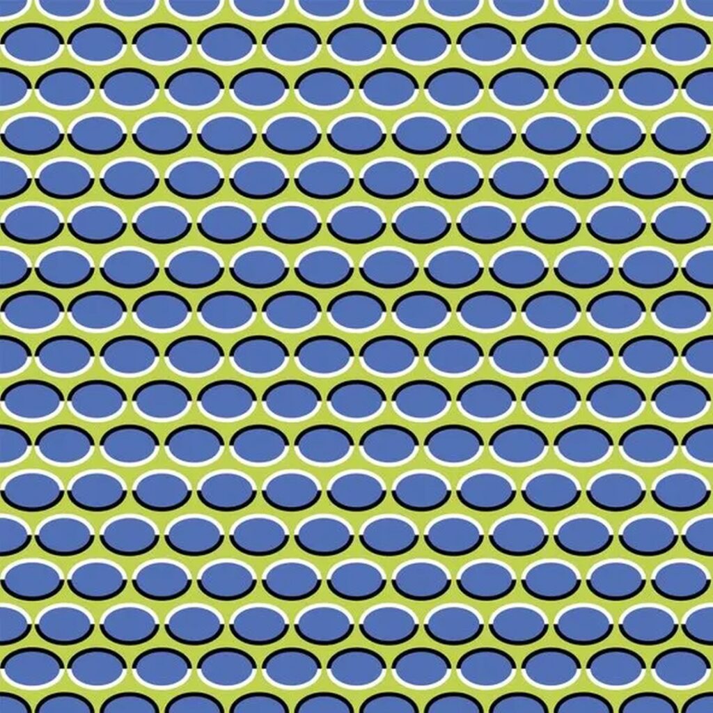 optisk illusion krusning. 