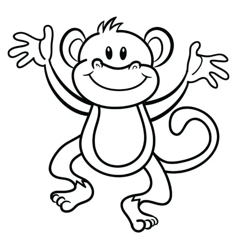 Monkey for å fargelegge