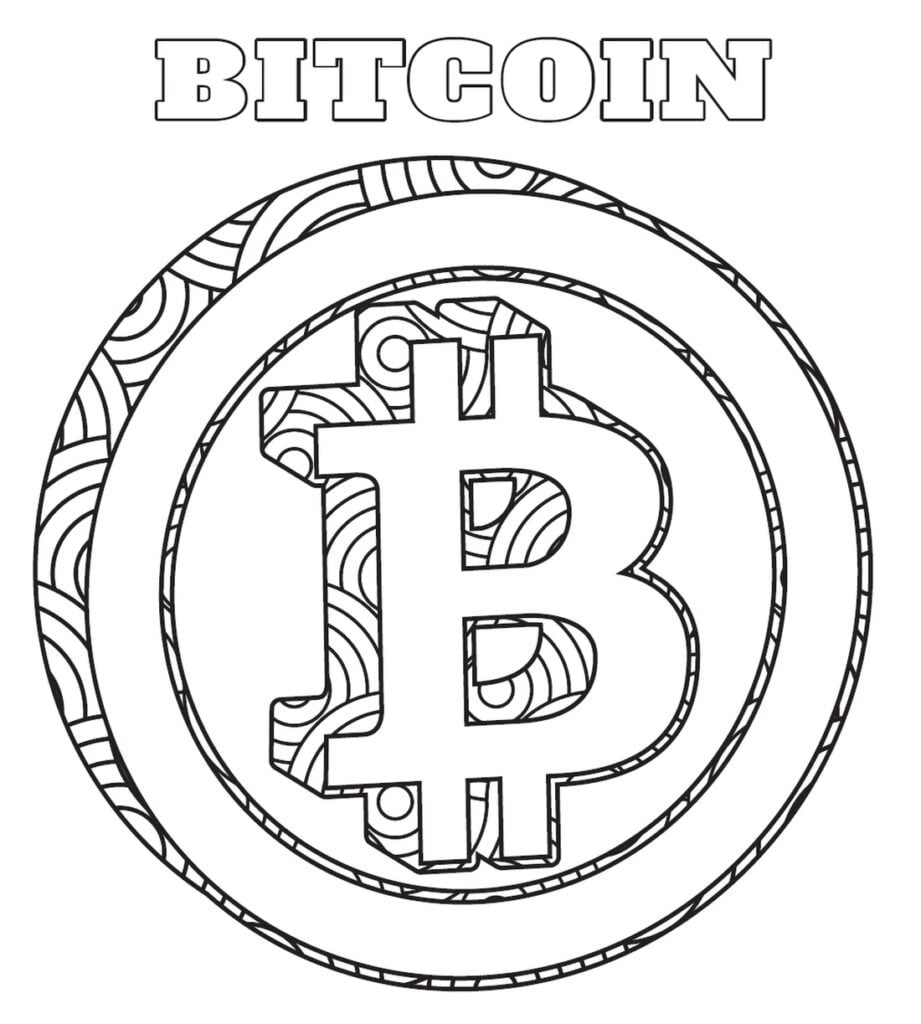 Біткойн (bitcoin) розмальовка