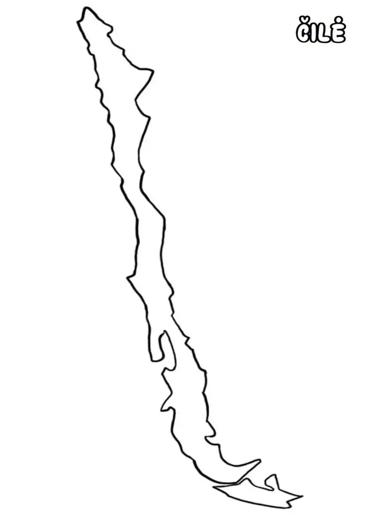 칠레 지도 색상