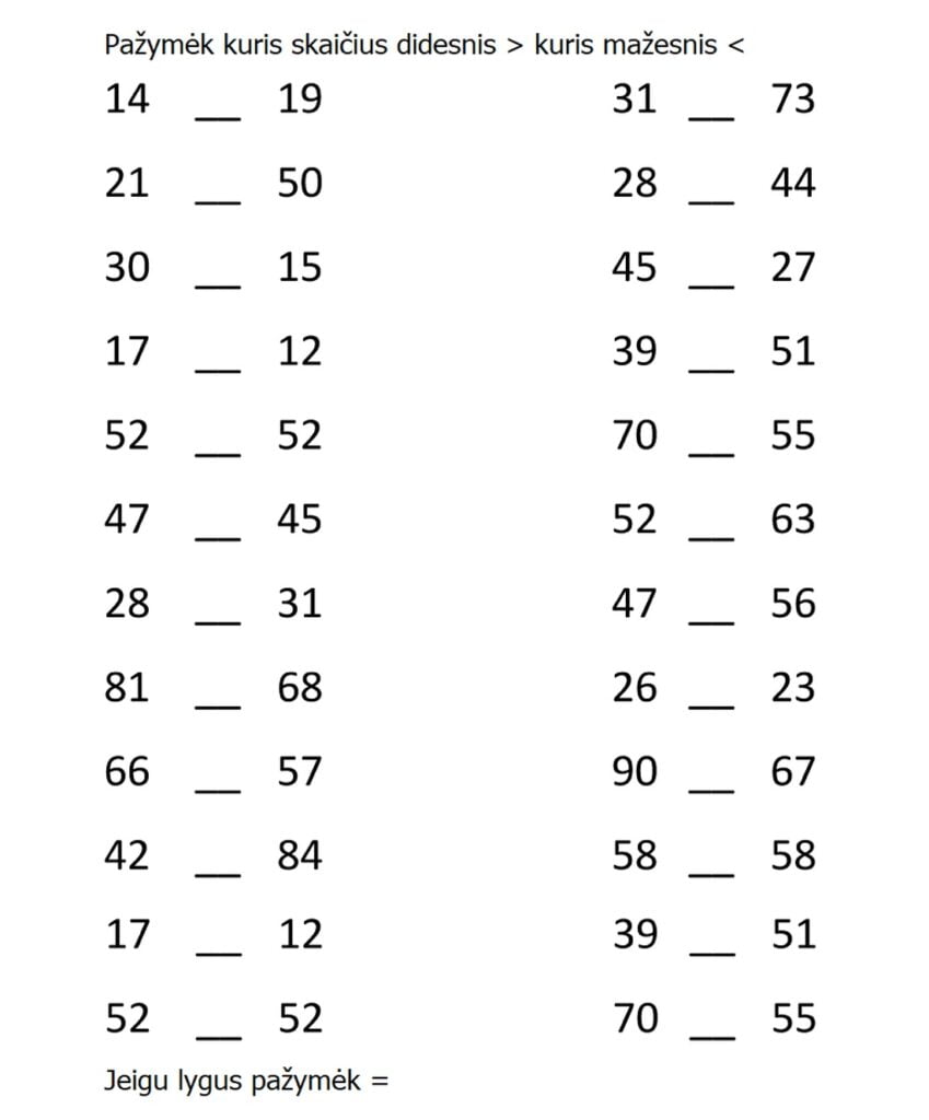 di matematîkê de sereke an piçûk