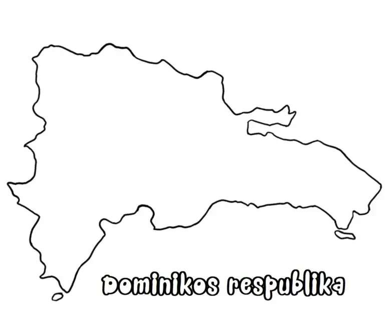 도미니카, 도미니카 공화국 지도 색상