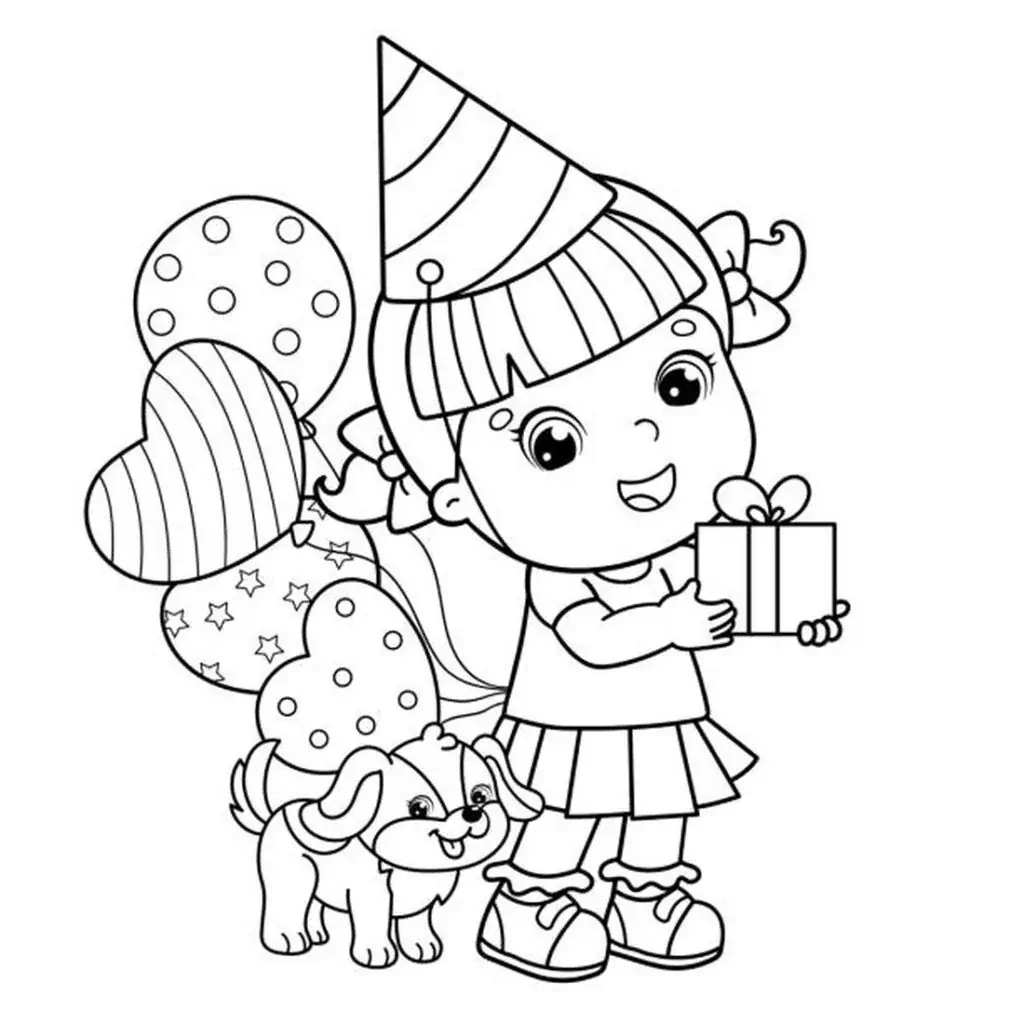 Geschenk fĂŒr Schwester Ausmalbilder