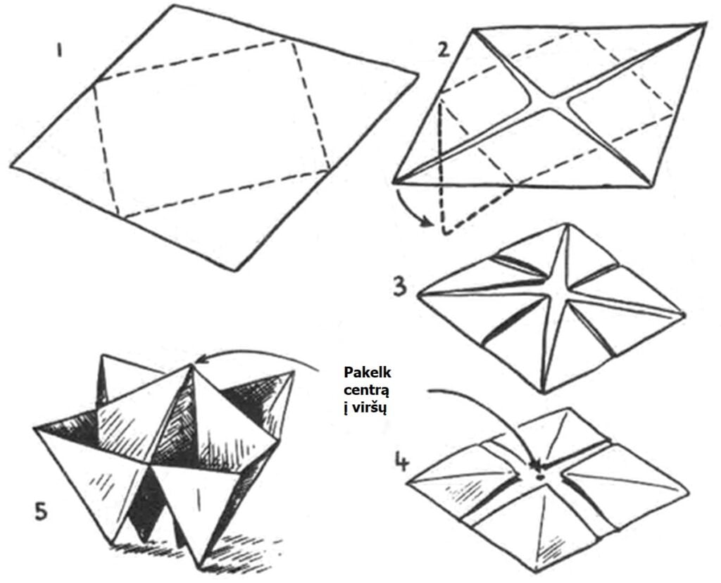 Trampa de papel para doblar