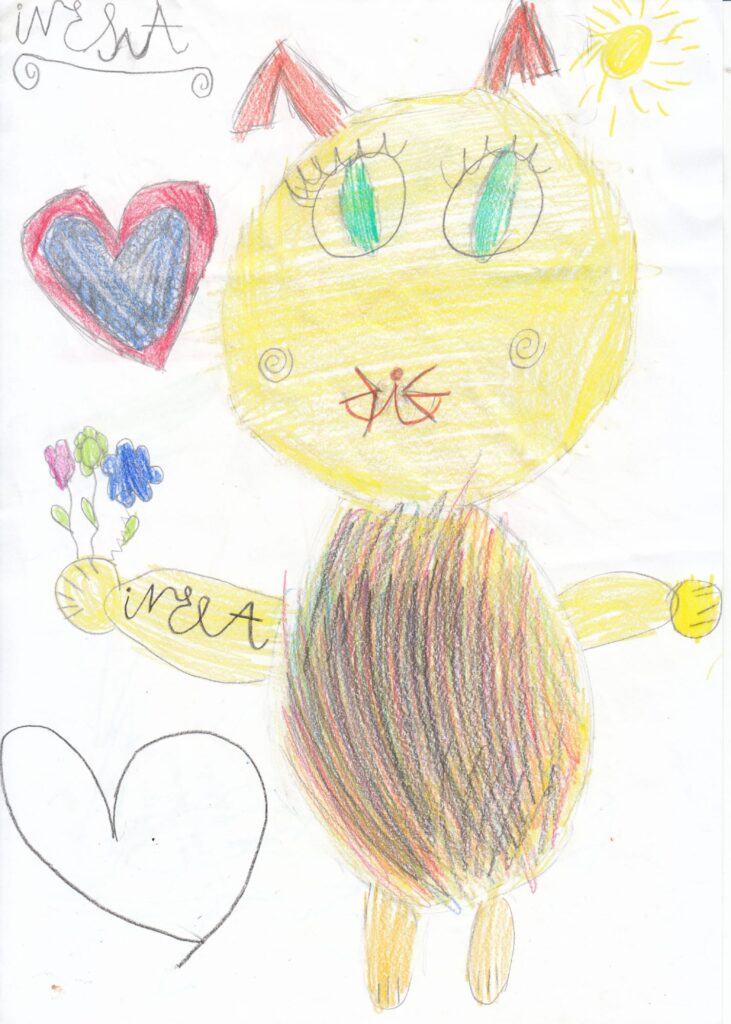 Inesa'nın çocuğunun çizimi