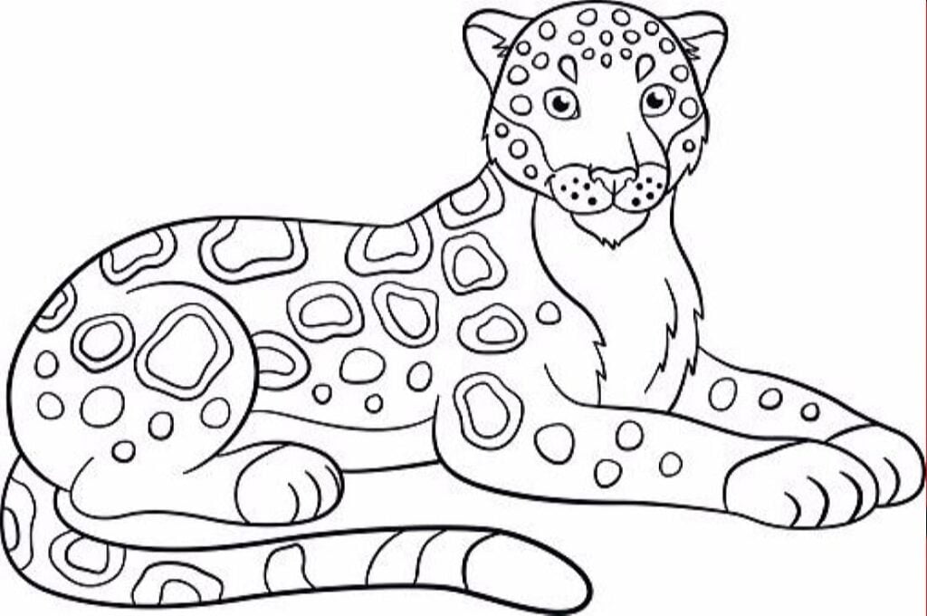 Jaguar para colorear