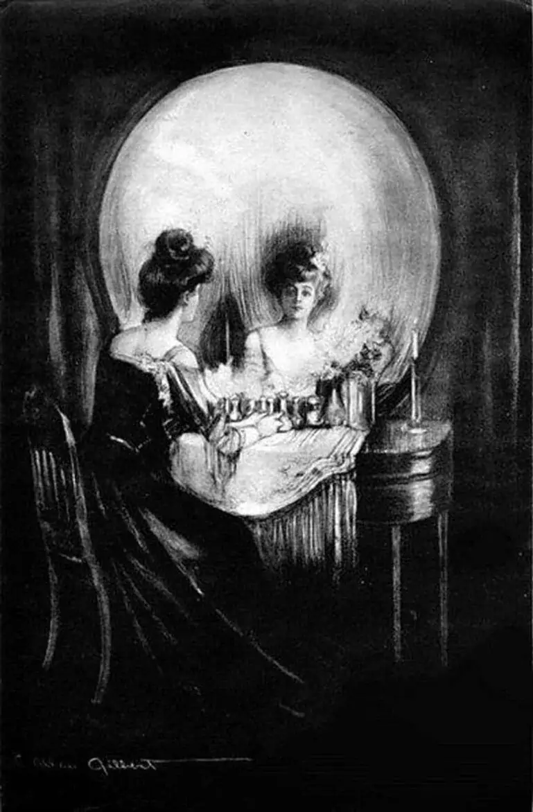 Vous voyez le crâne ? Illusion d'optique