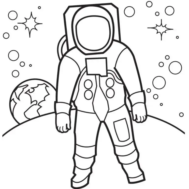 Kosmonautdress for fargelegging