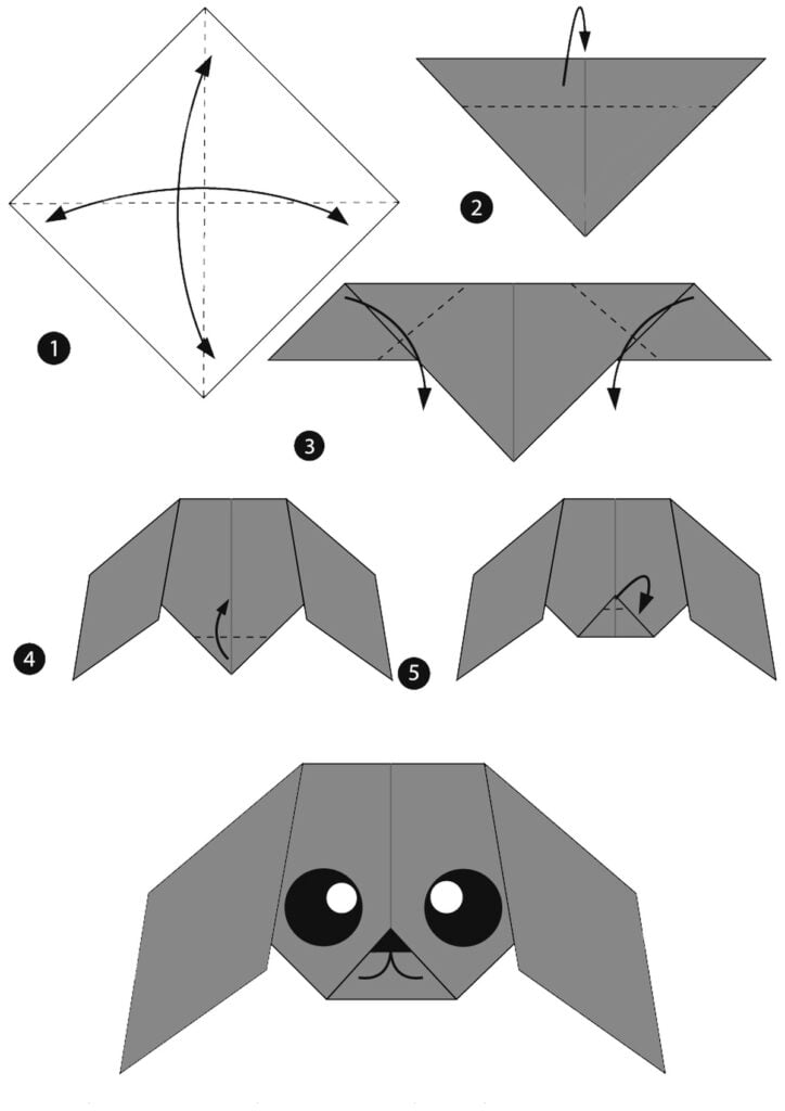 Folha de papel para dobrar