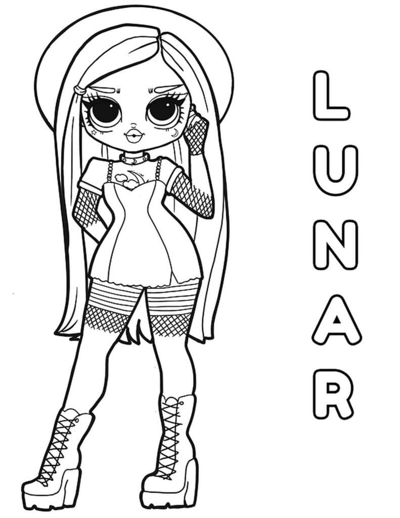 Lunar lol coloring