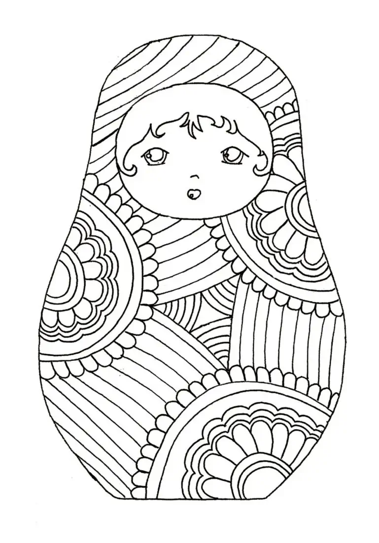 Matryoshka kwa rangi