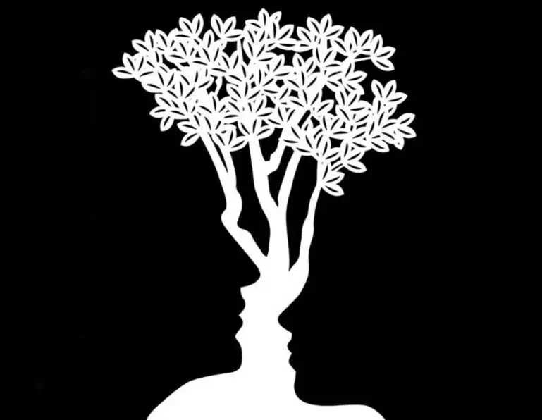 Arbre à illusion d'optique ou visages ?