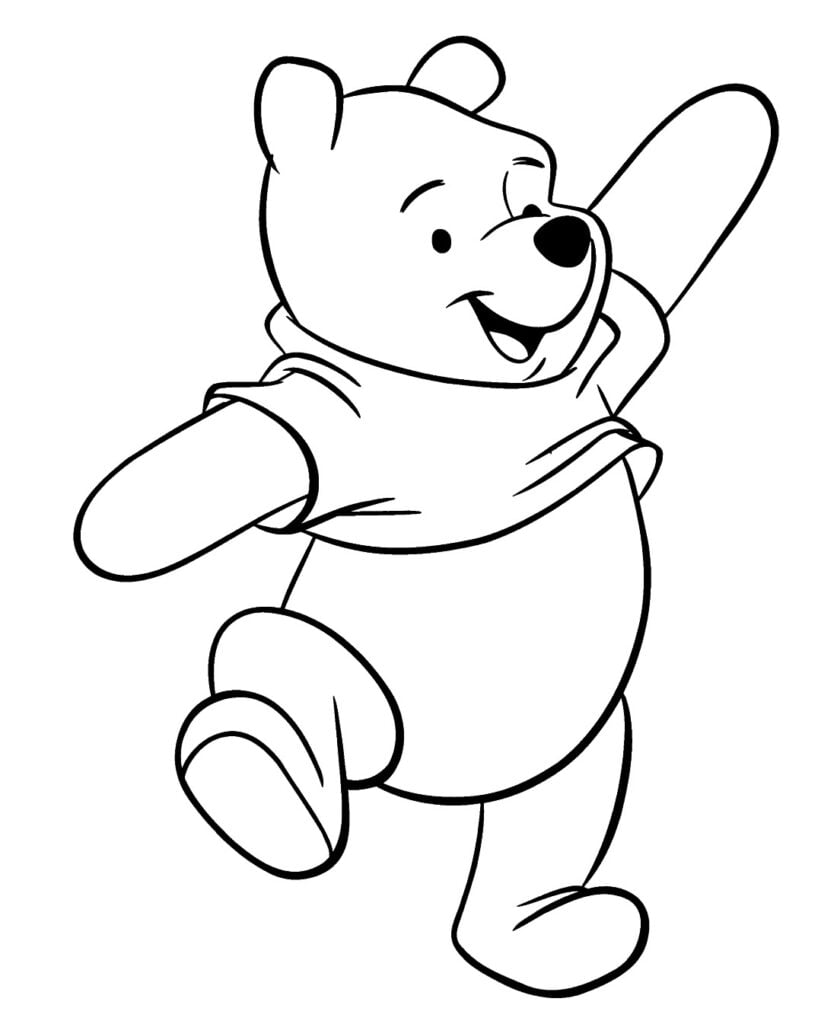 Winnie the Pooh để tô màu