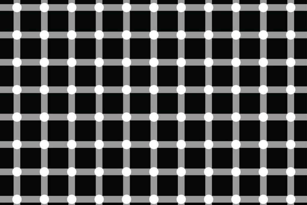 puntos de ilusión óptica.