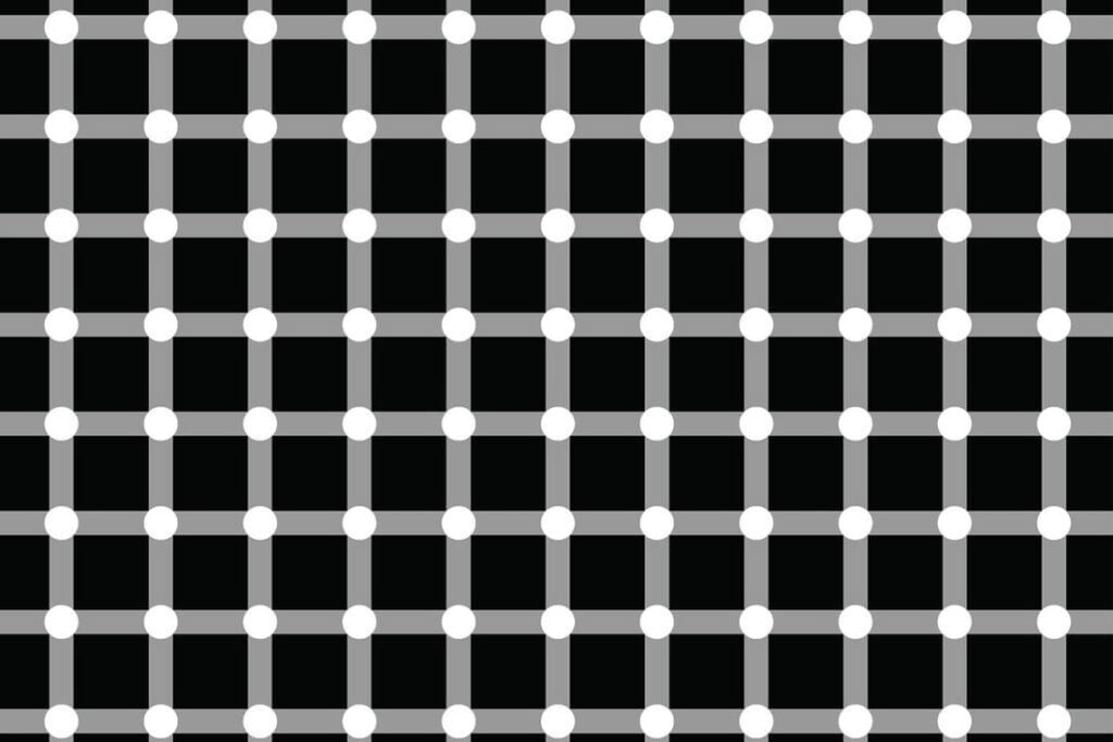 points d'illusion d'optique.