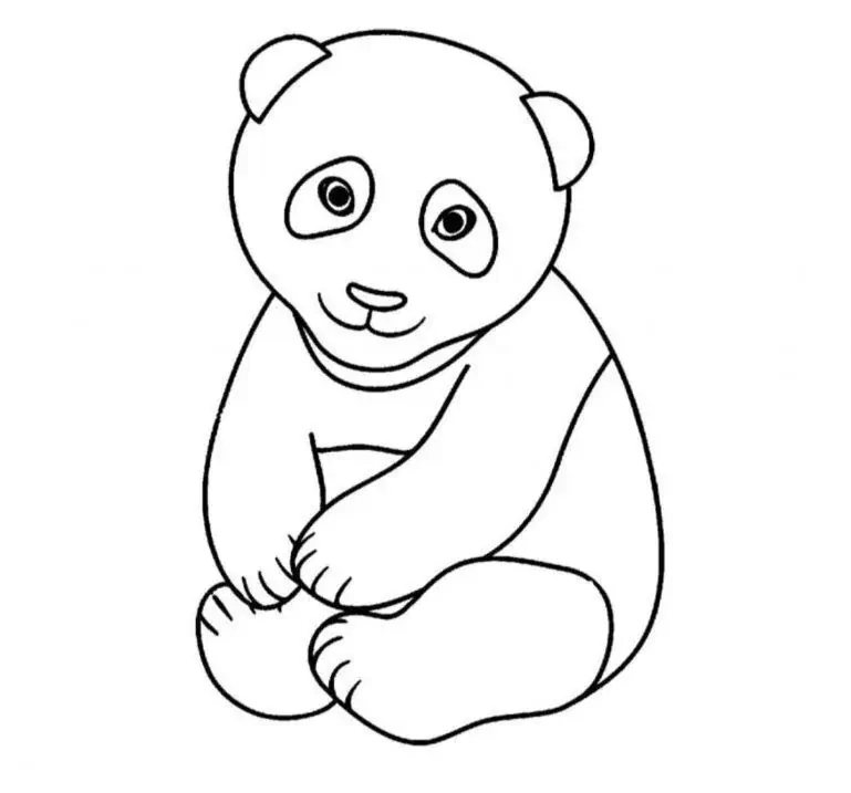 Panda å fargelegge