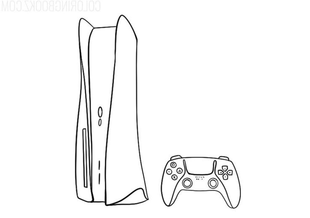 Playstation darilo pobarvanka