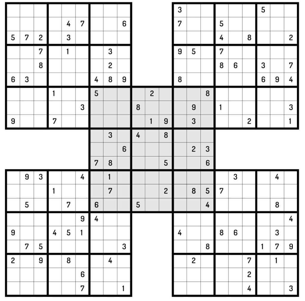 Szamuráj sudoku