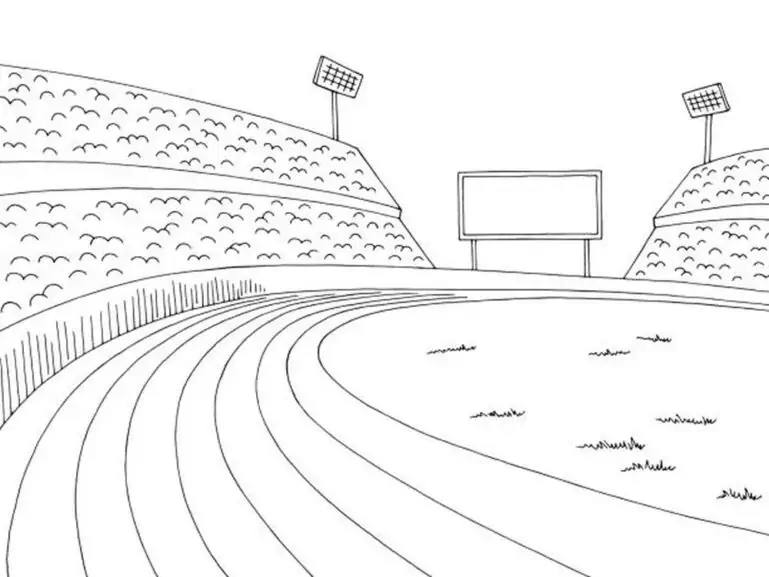 Stadion Ausmalbilder