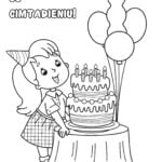 cumpleaños para colorear