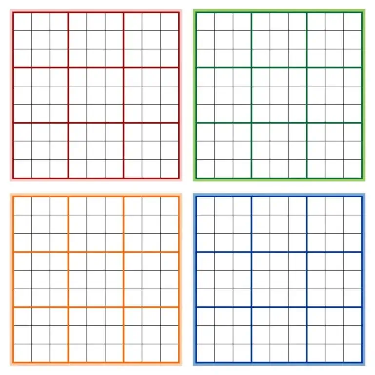 Sudoku, tehke ise, printige
