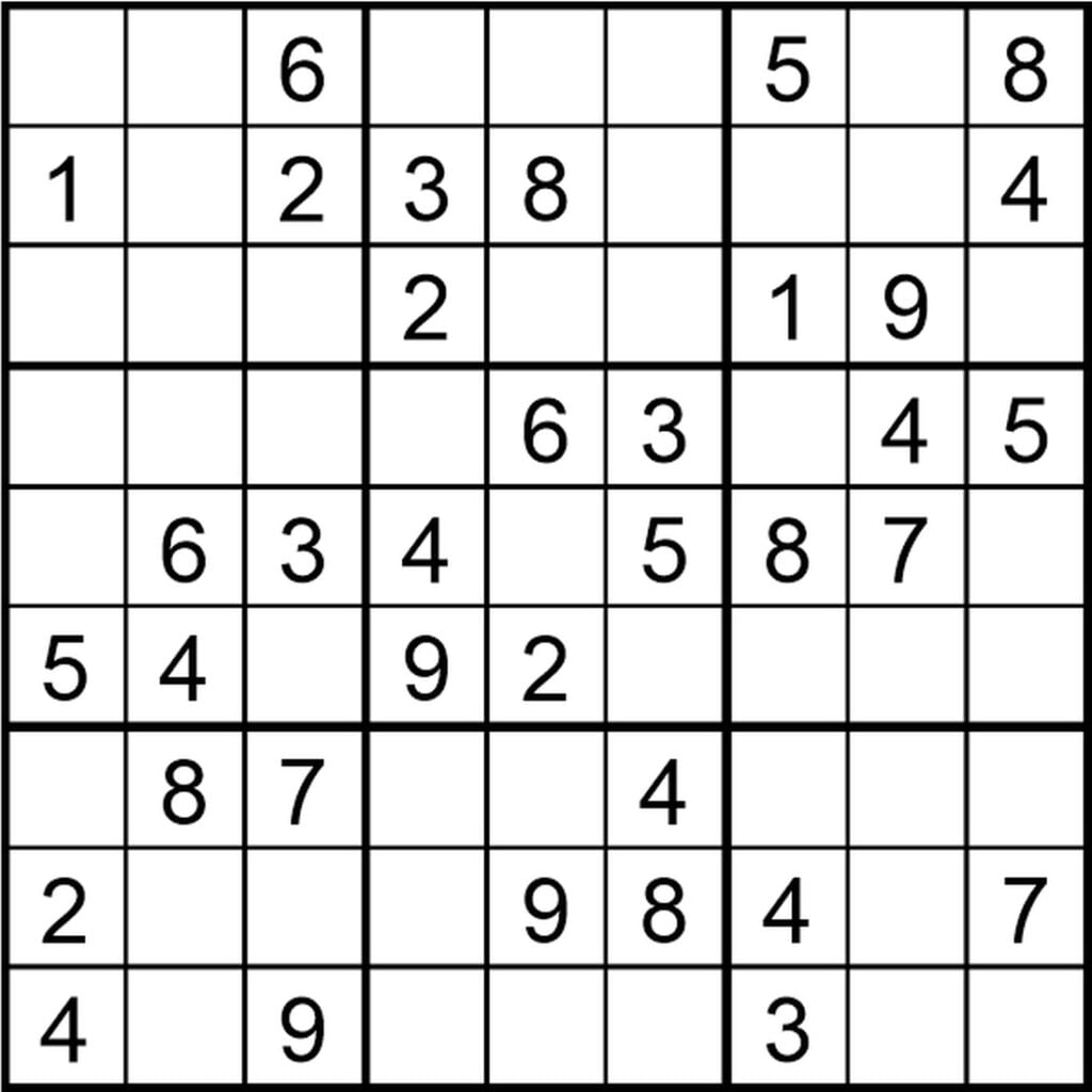 Sudoku legkaart