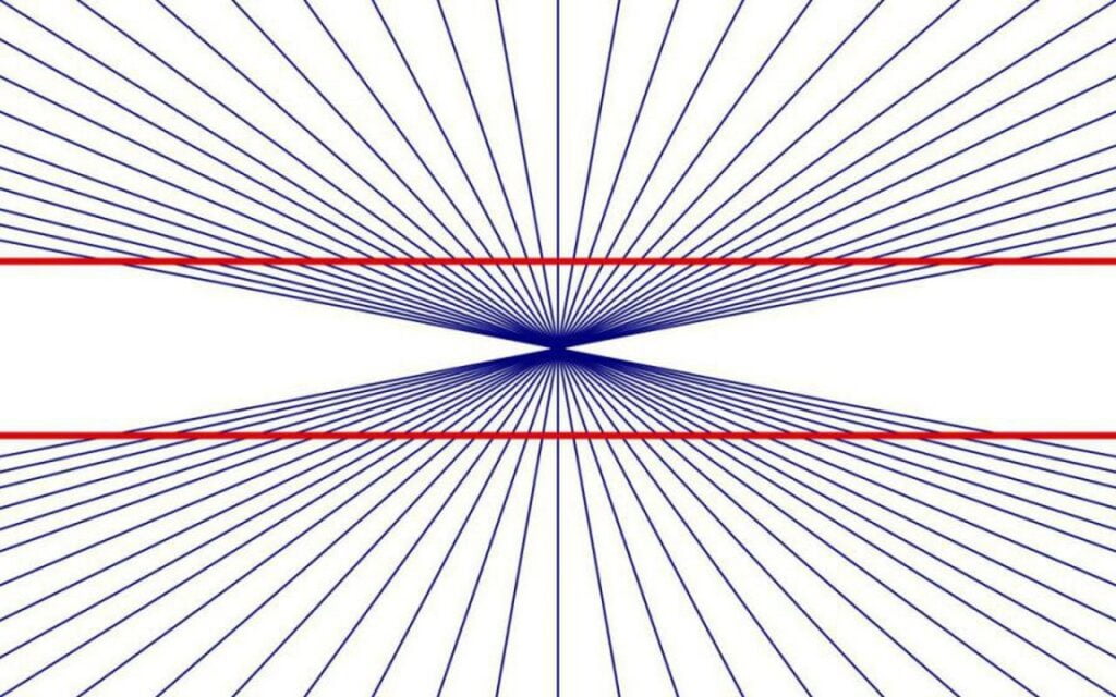 illusion d'optique des lignes