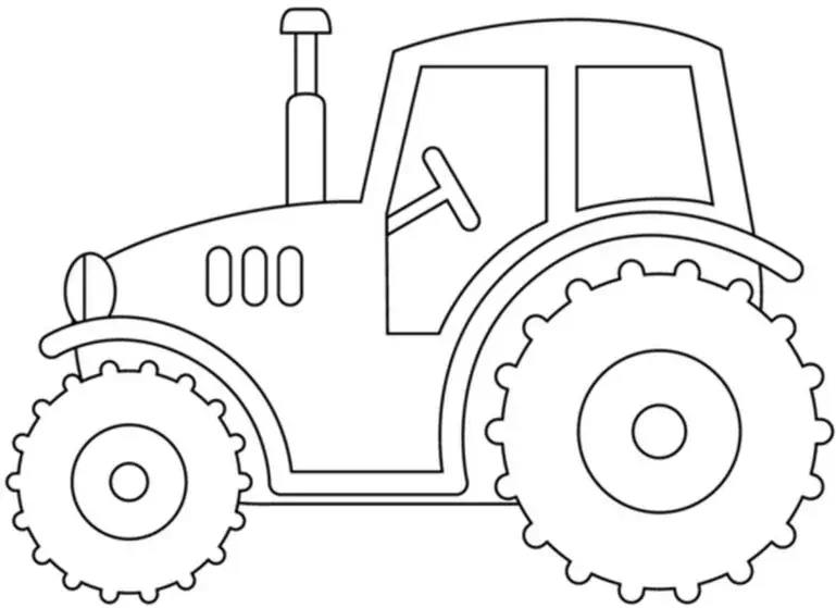 traktor pobarvanka