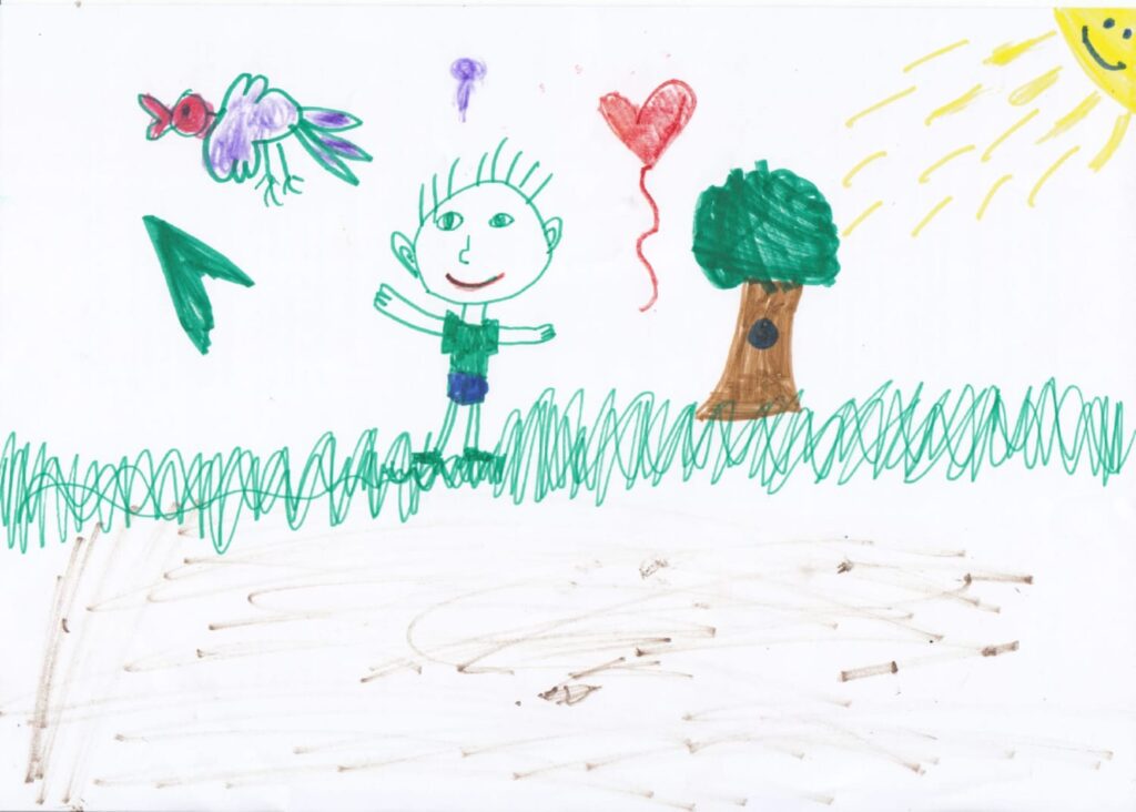 Vasaras bērnu zīmējums