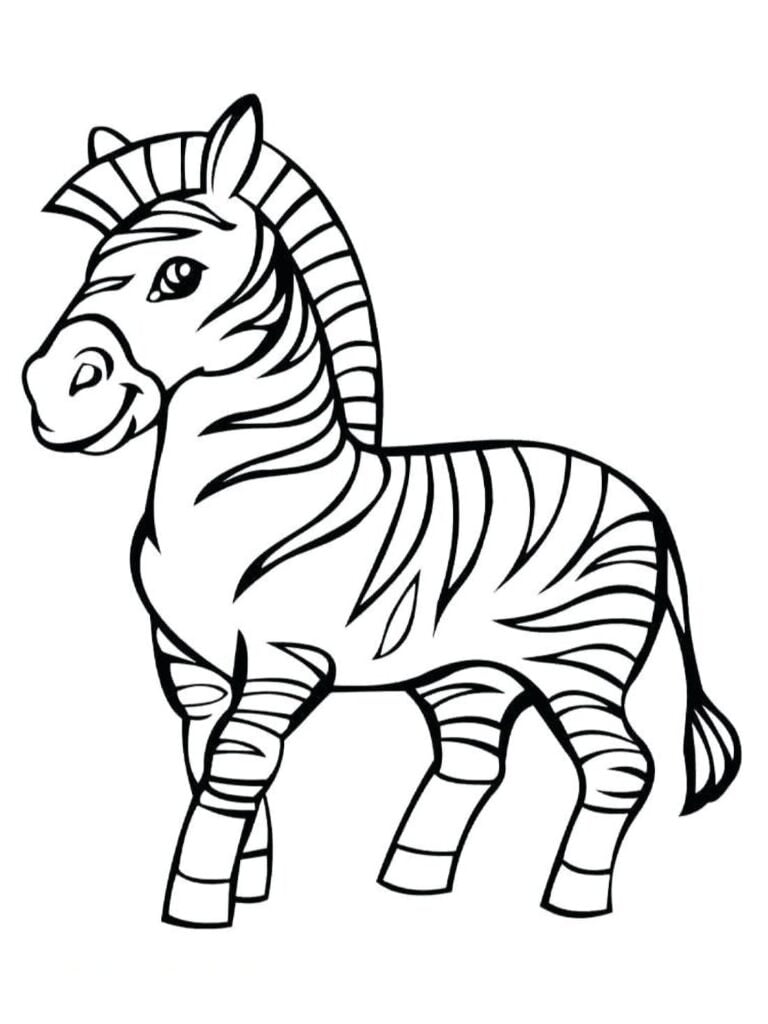 Zebra spalvinimas