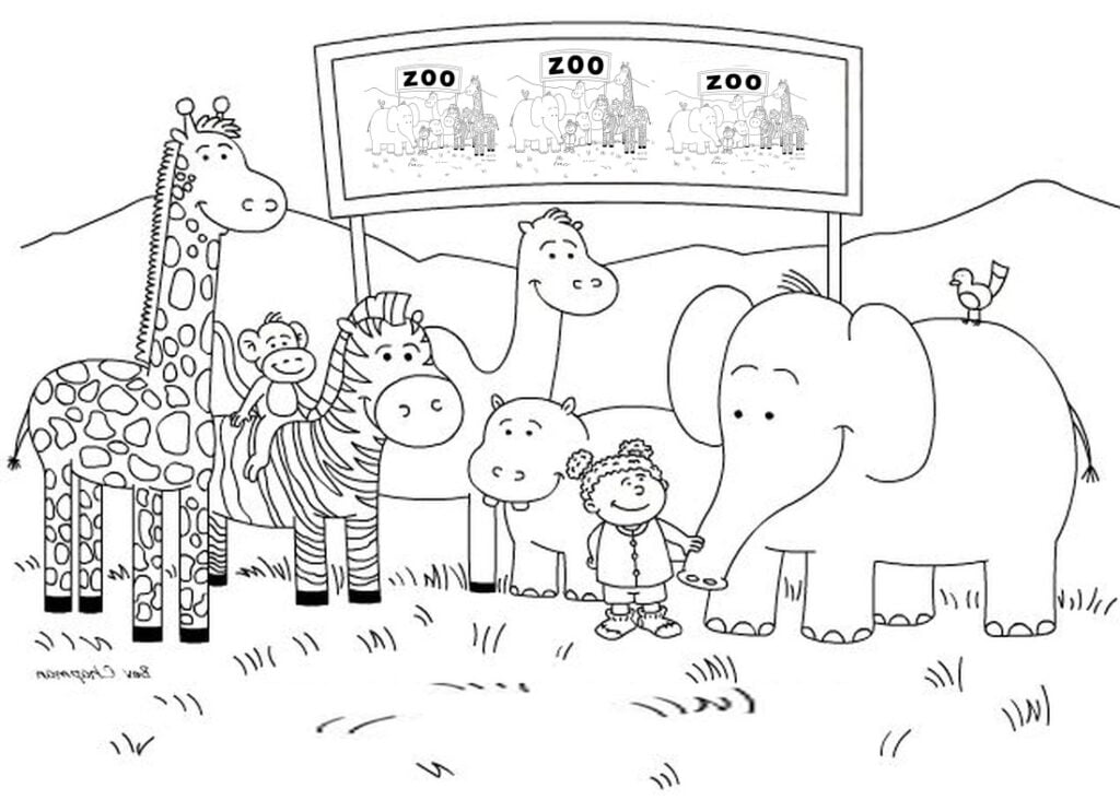 Zoo coloriage