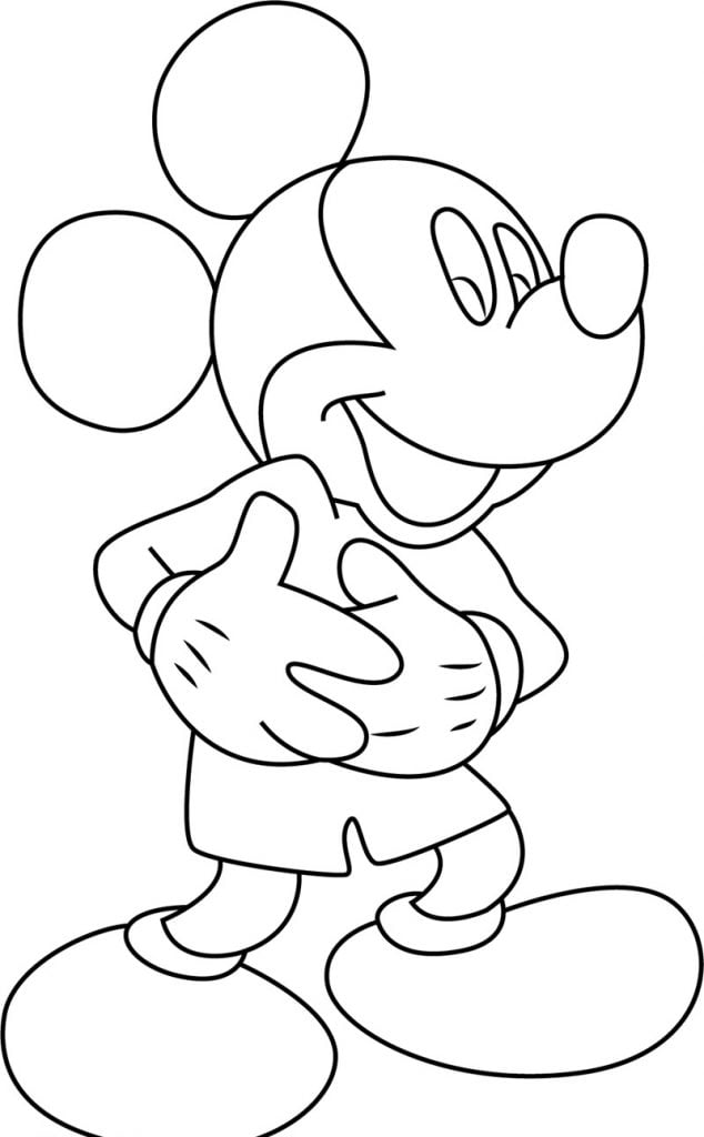 Mickey Mouse is swart en wit