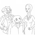 Família Addams para colorir