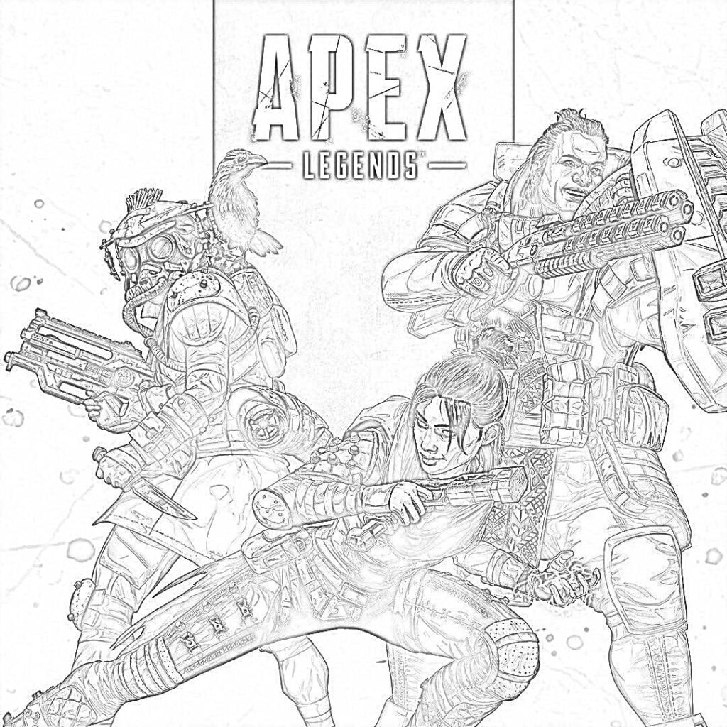 Apex leyendas para colorear