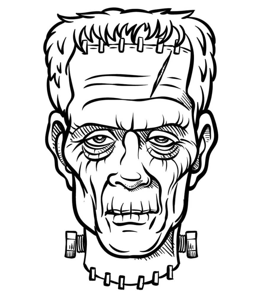 Frankenstein að lita