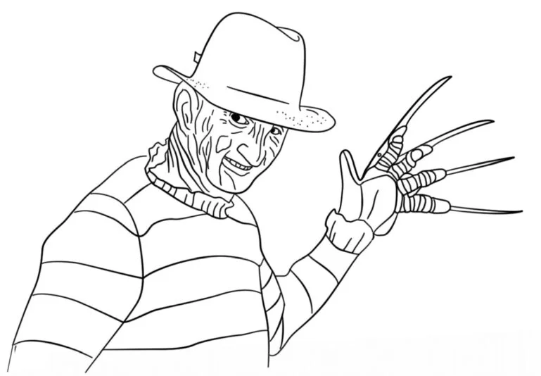 Freddy Krueger til at farvelægge
