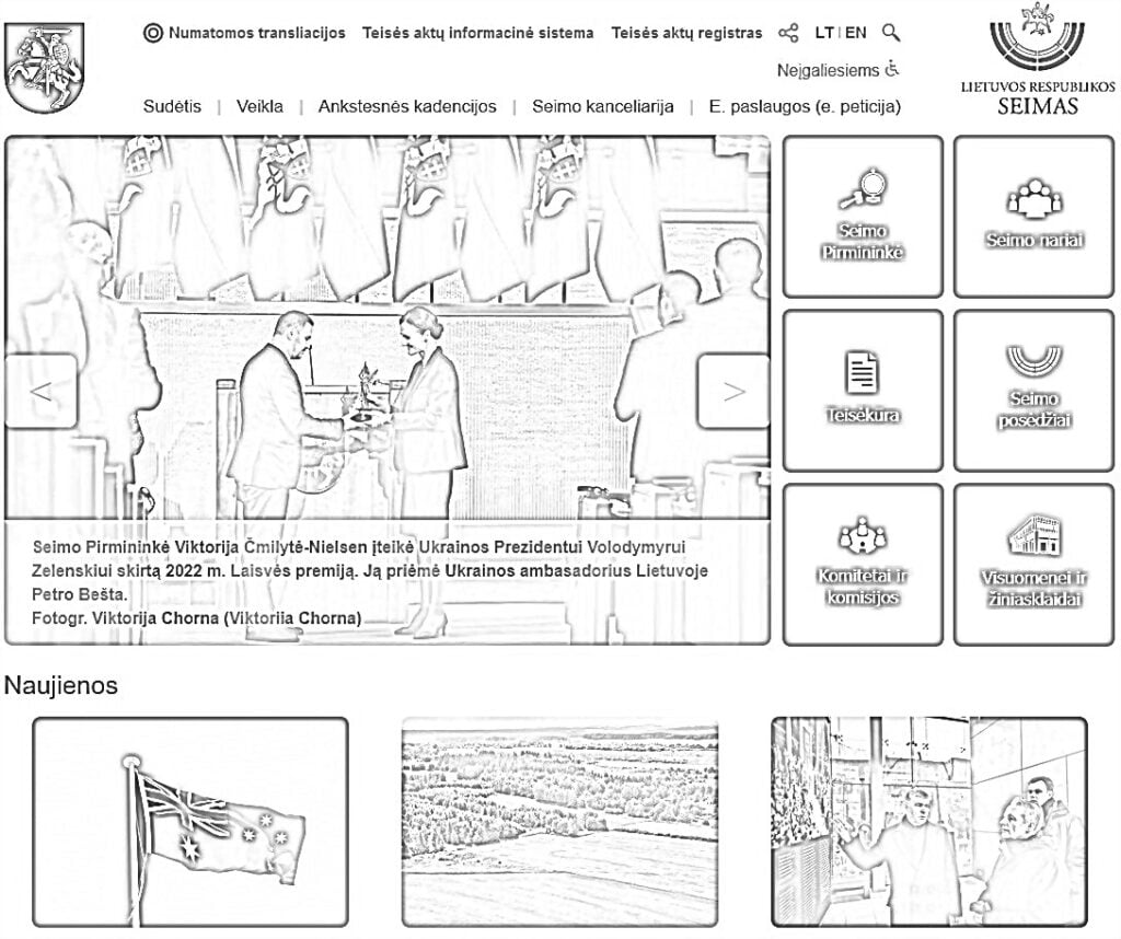 LRS Seimas para colorir