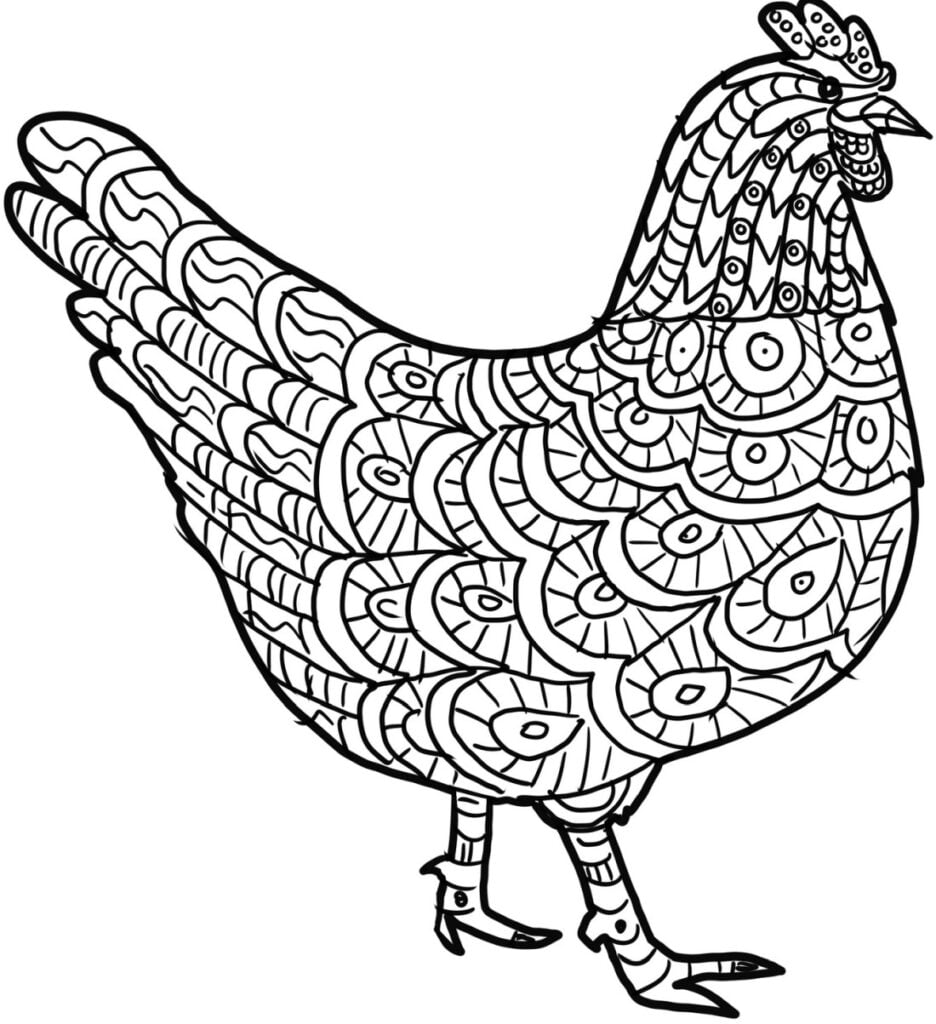 Mandala høne
